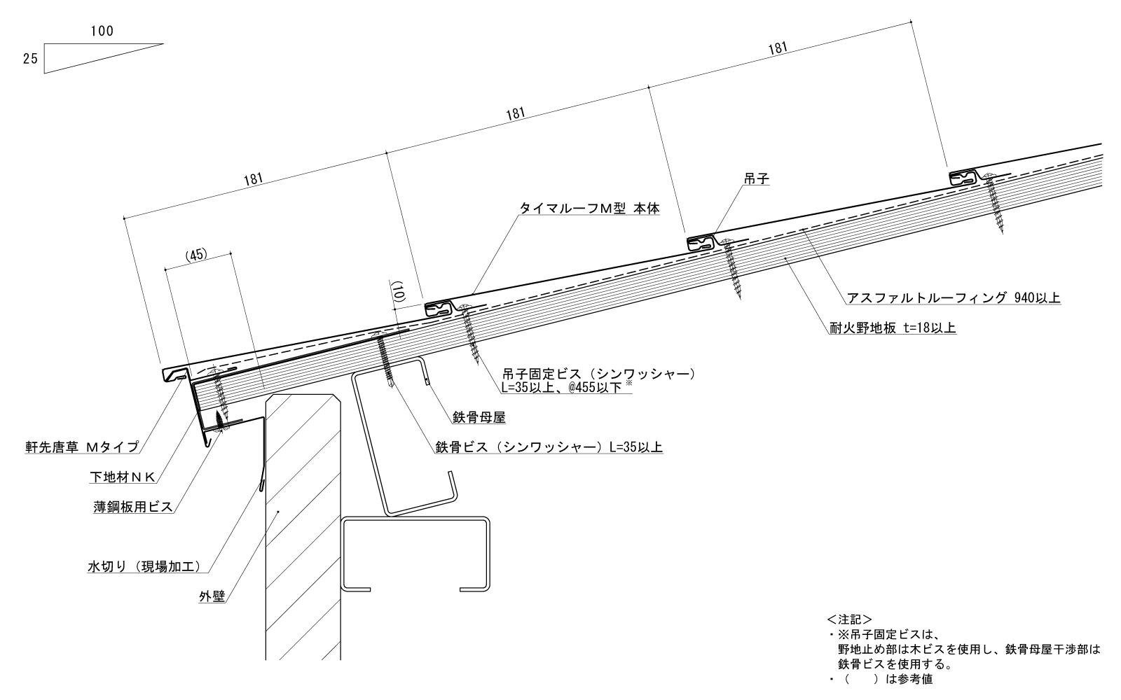 タイマルーフm型 人気の平葺き防水屋根 金属屋根のカナメ