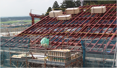 R屋根対応長尺縦葺き