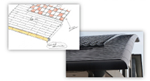 日本瓦と、内樋と、軒先R納まり
