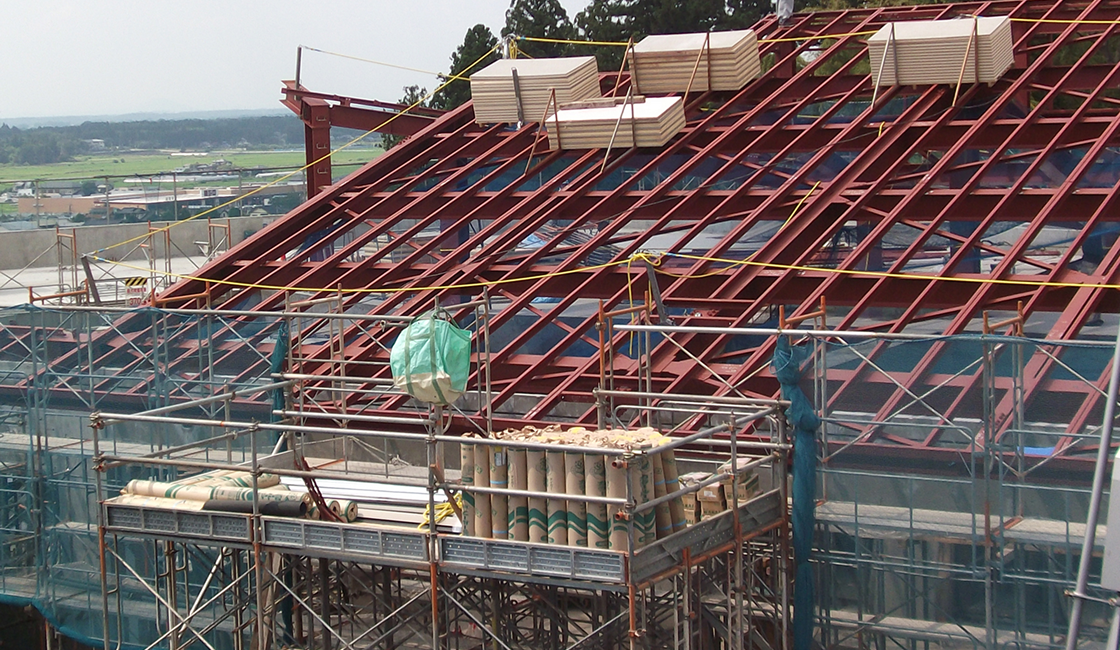 R屋根対応長尺縦葺き