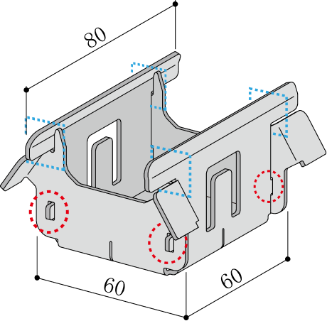 耐風圧と低コストを実現した高強度吊子