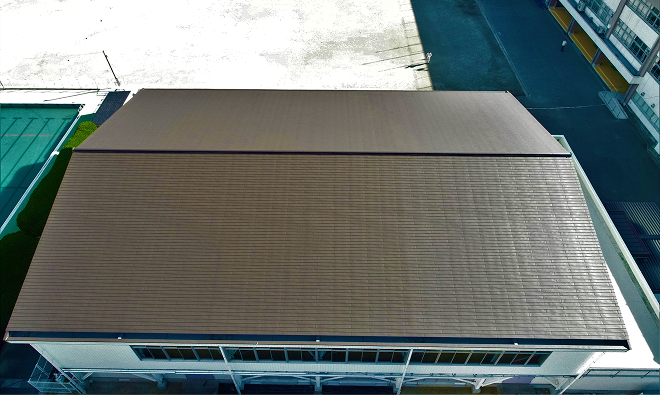 I小学校屋内運動場【横葺き】タイマルーフM型