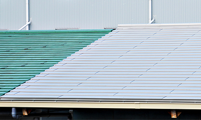 C 社倉庫【横葺き】カナディー