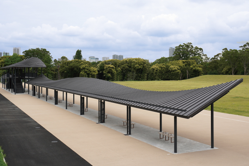 夢の島公園アーチェリー場【縦葺き】スタンディングロック