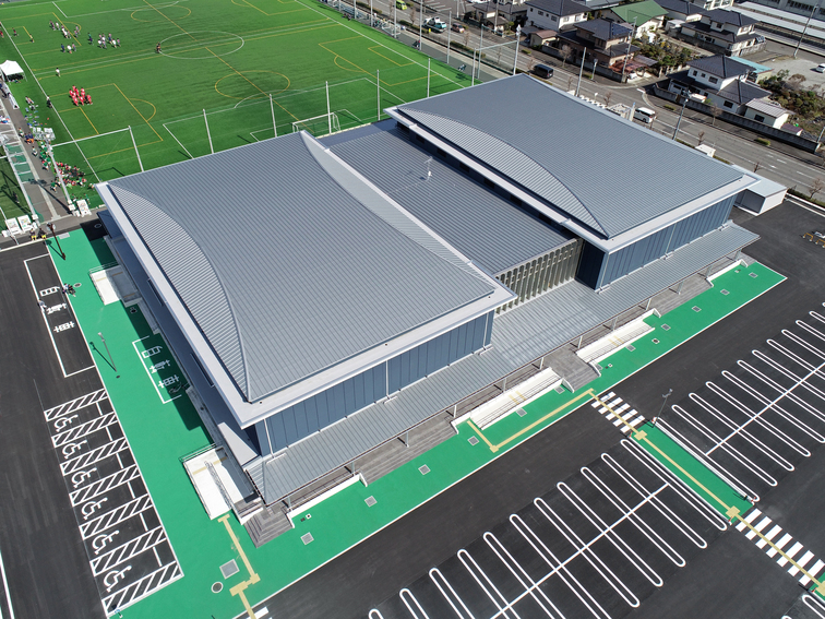矢板文化スポーツセンター【縦葺き】スタンディングロック・富士ライン55