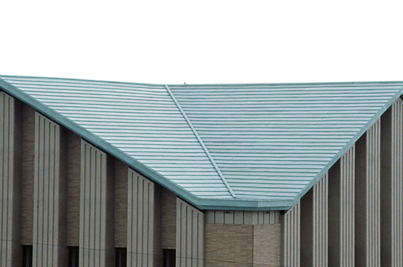 深谷市立図書館  【横葺き】タイマルーフB30