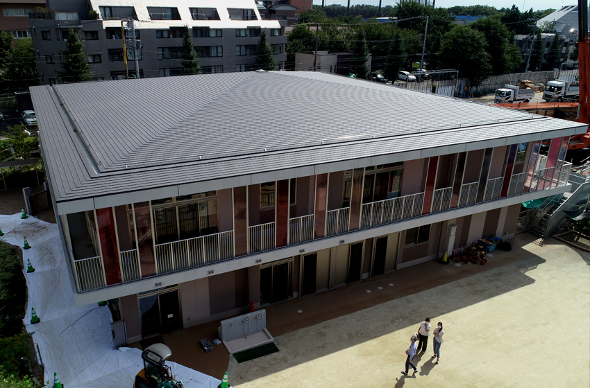 大蔵ふたば保育園【横葺き】タイマルーフＭ型