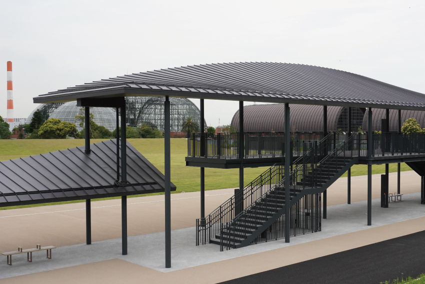 夢の島公園アーチェリー場【縦葺き】スタンディングロック