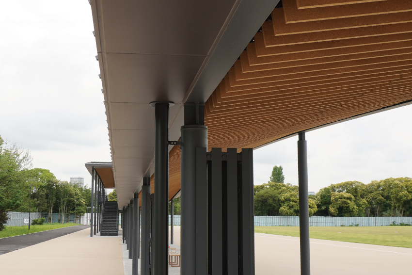 夢の島公園アーチェリー場【縦葺き】スタンディングロック