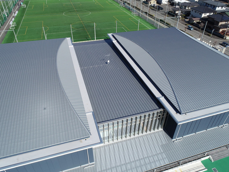 矢板文化スポーツセンター【縦葺き】スタンディングロック・富士ライン55